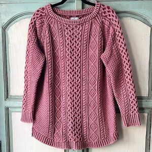 LL Bean Signature Cotton Fisherman Tunic Sweater